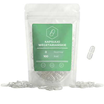 Kapsułki wegetariańskie jednoczęściowe (zamknięte)