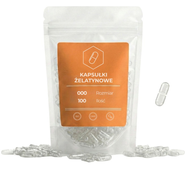 Kapsułki żelatynowe jednoczęściowe (zamknięte)